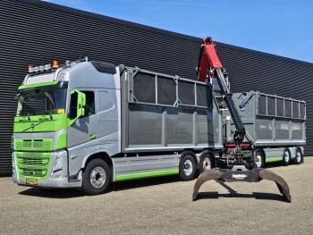 Volvo FH 500 6x2*4 / +TIPPER TRAILER / CRANE